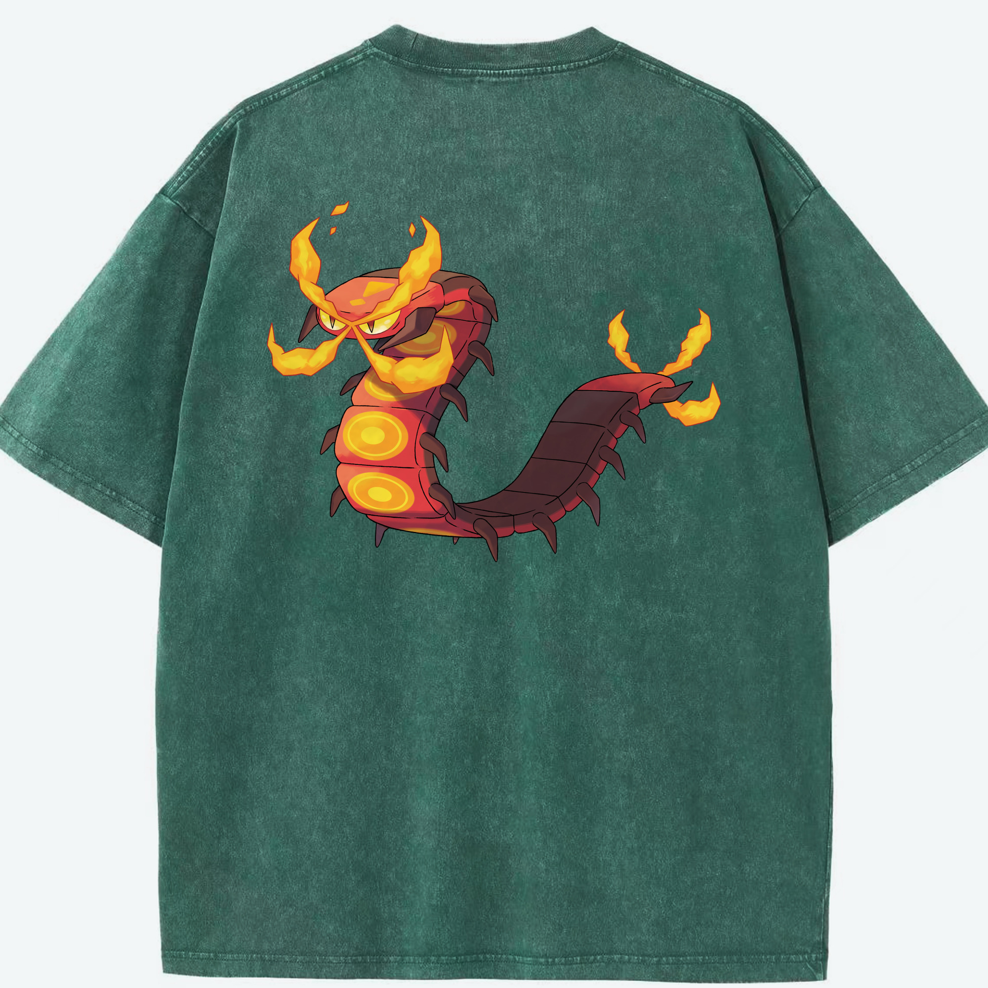 （画像用） ポケットモンスター Pokémon 綿100% ヴィンテージ風 半袖Tシャツ（背面プリント）
